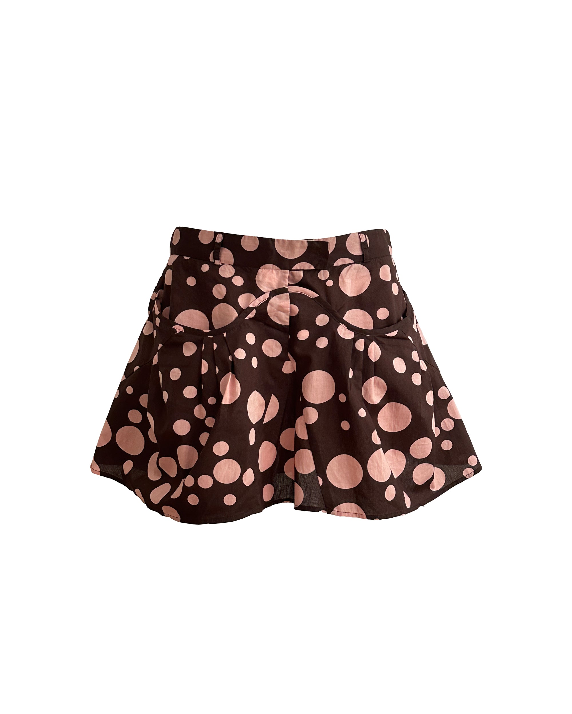Voluminous Polka Dot Cotton Skirt