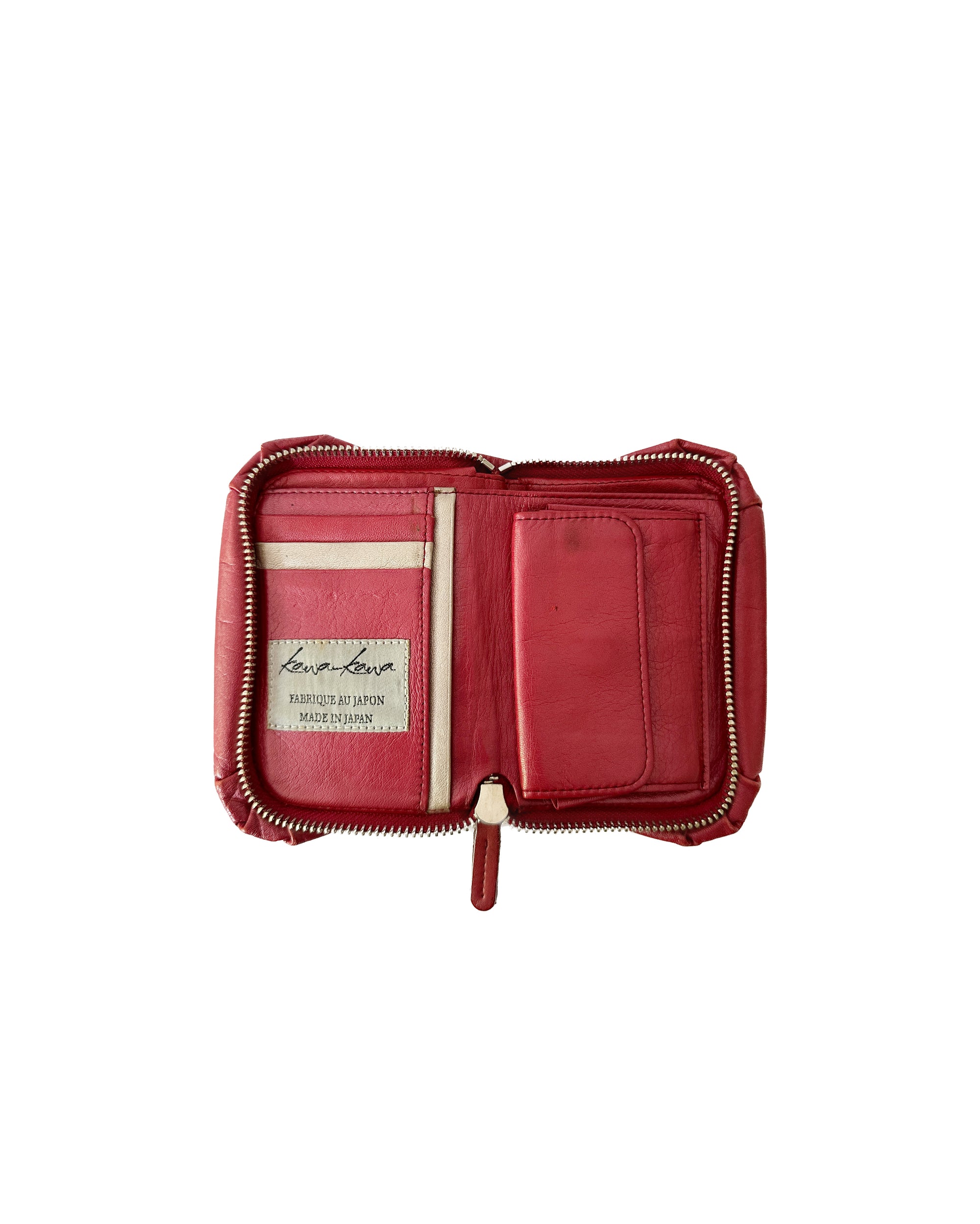KAWA-KAWA Red Fold Wallet
