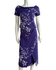 Celeste Purple Drape Ensemble