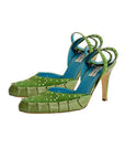 PHILOSOPHY DI ALBERTA FERRETTI Leather Crystals Heels 39