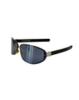 HISTOIRE DE VOIR Black and Blue Leather Sunglasses
