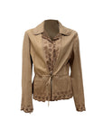 SPORTMAX Light Leather Jacket L