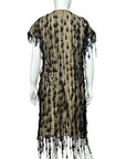 AMAYA ARZUAGA embellished mesh dress S/M
