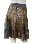 Gold Sequin Skirt M/L