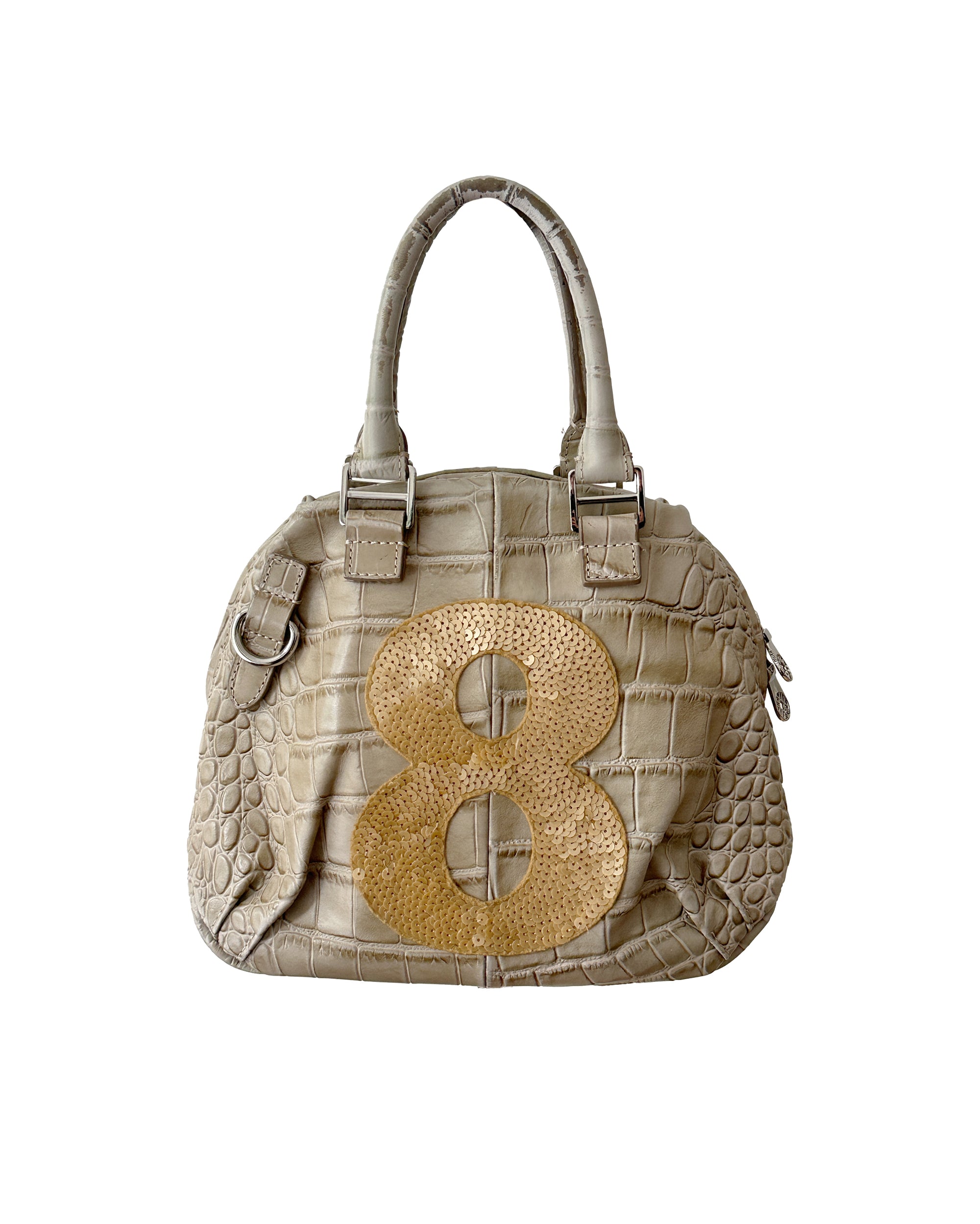 Number 8 Mini Croc Bag
