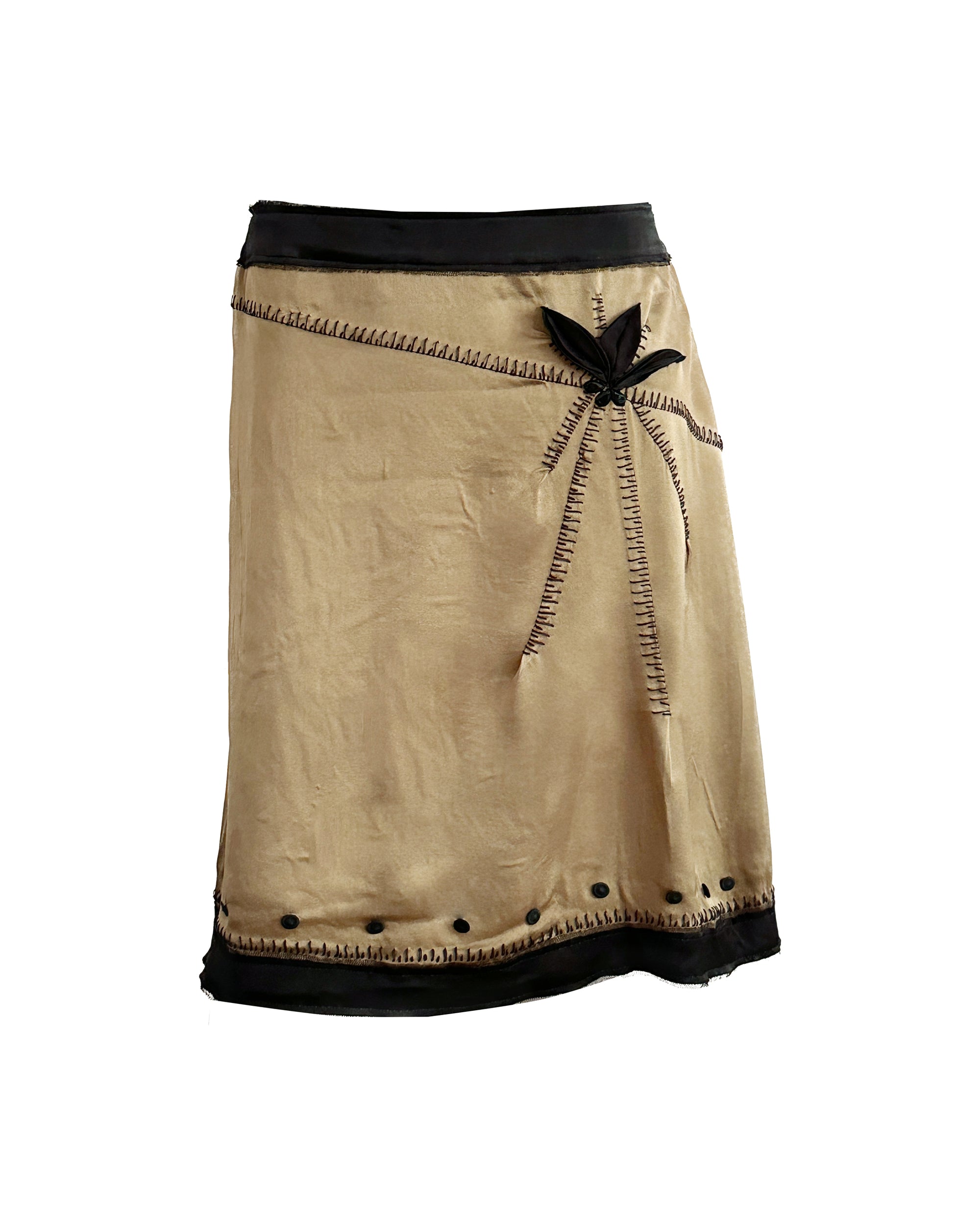 ALBERTA FERRETTI Silk Skirt M