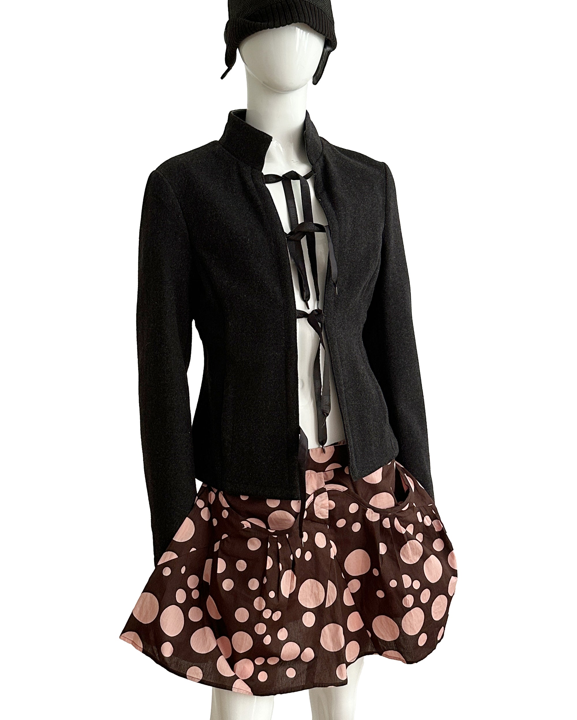 Voluminous Polka Dot Cotton Skirt