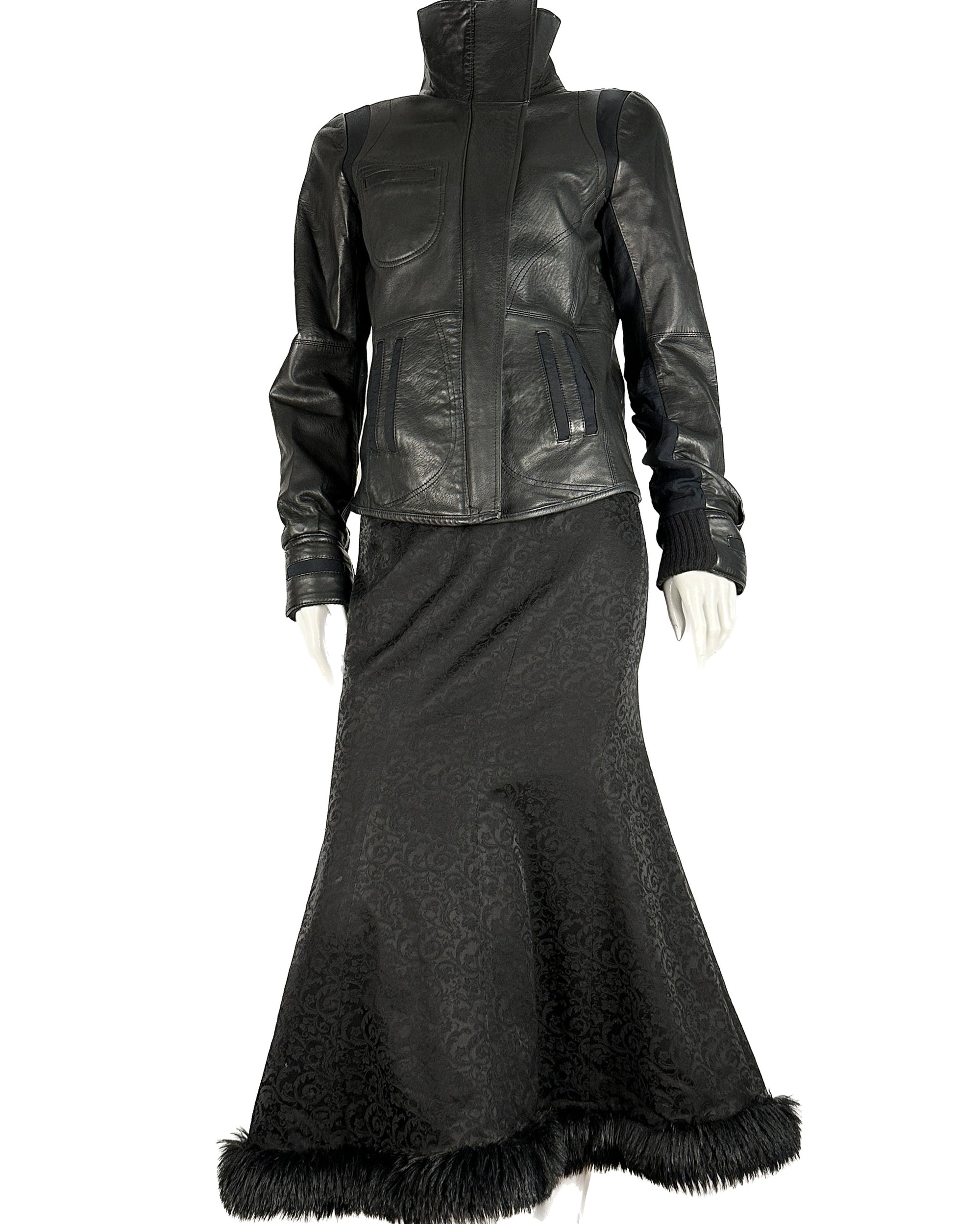 ATSURO TAYAMA Faux Fur Skirt XS