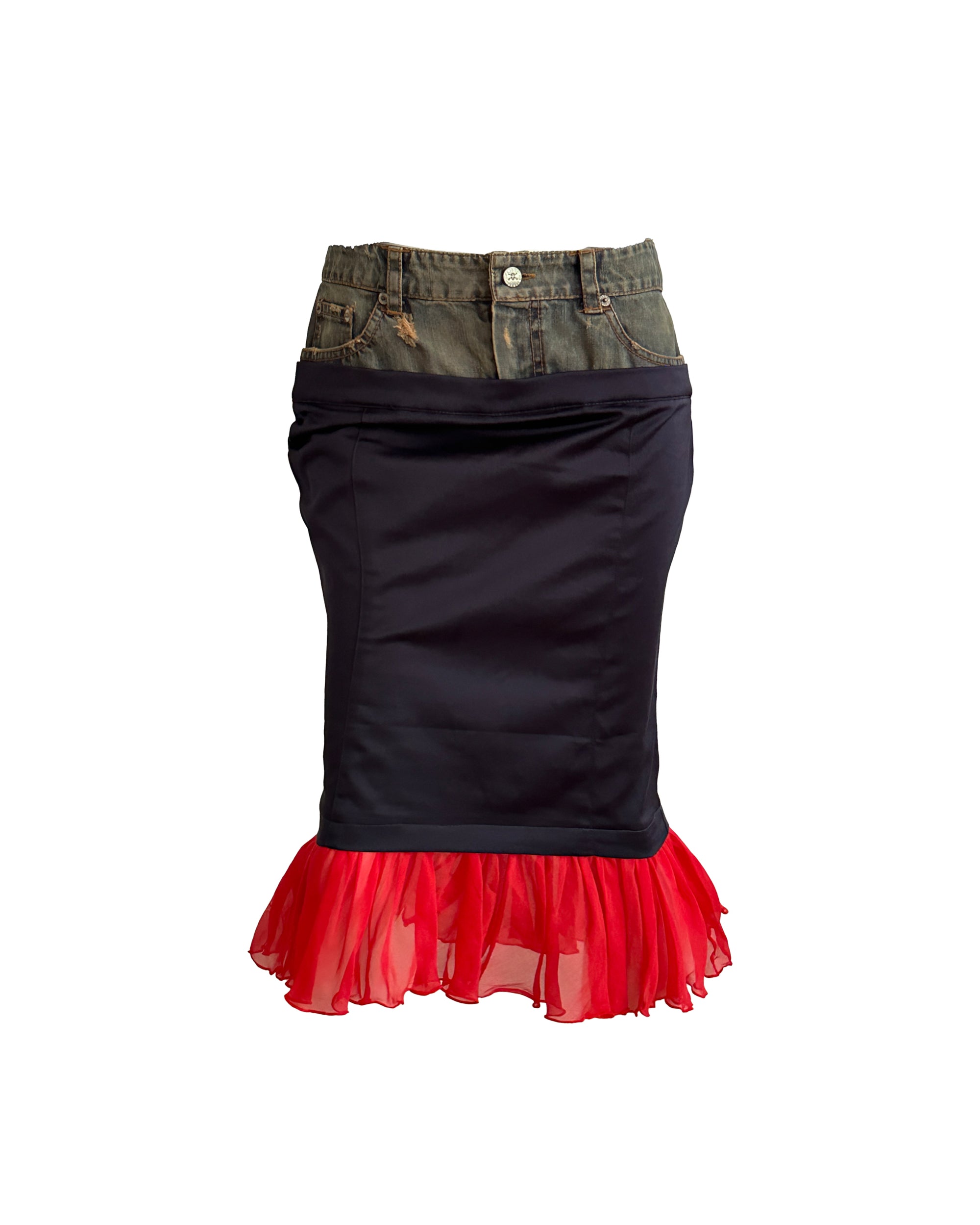 Hybrid Punk Ruffle Skirt