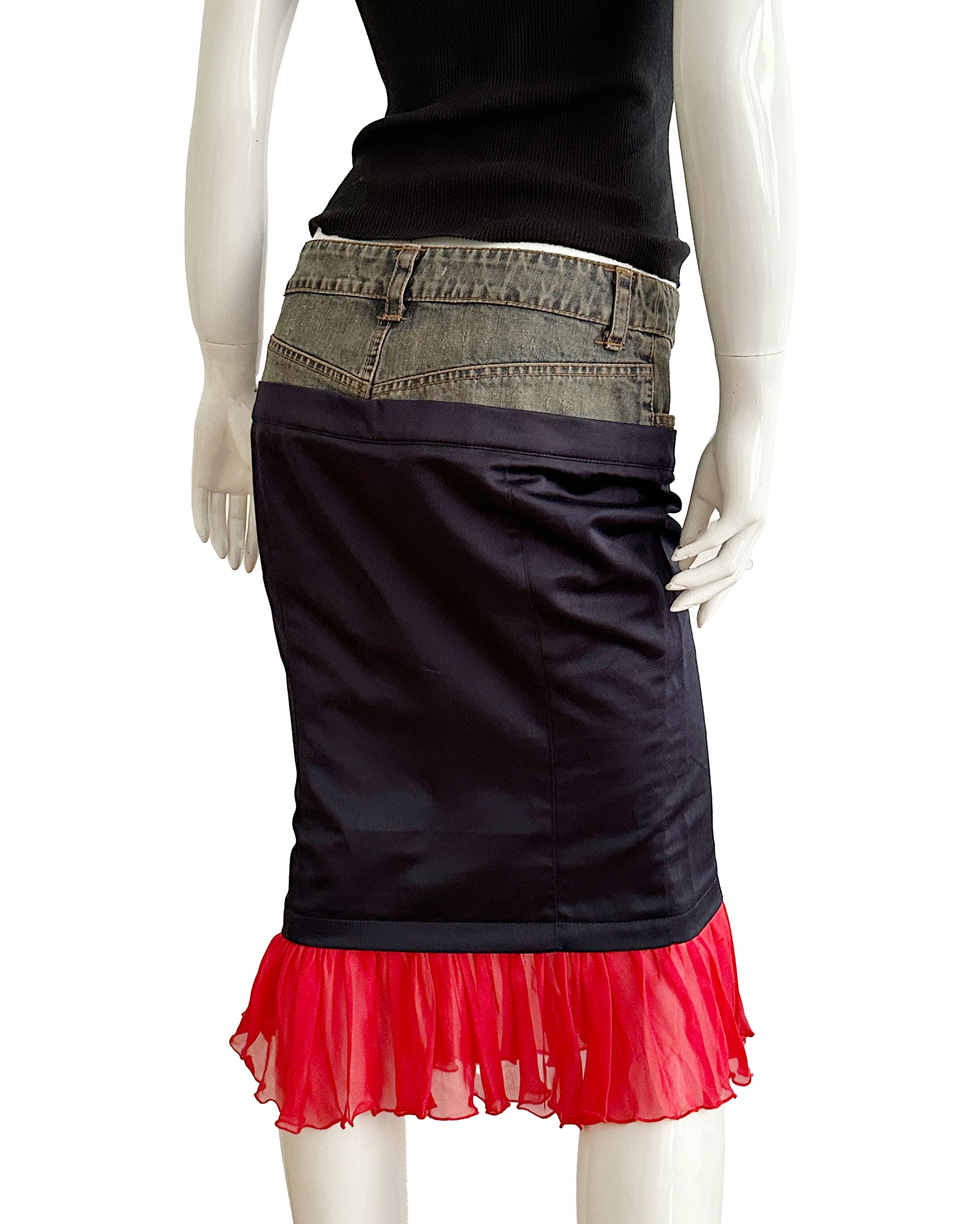 Hybrid Punk Ruffle Skirt