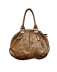 Number 8 Medium Fur Brown Shoulder Bag