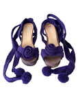 BIOGRAPHY by ENGELS-STRIJBOL Knit Wedge Sandals 39
