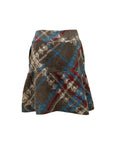 YUKI TORII INTERNATIONAL Plaid Wool Skirt S/M