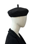 PRADA Black Silk Beret