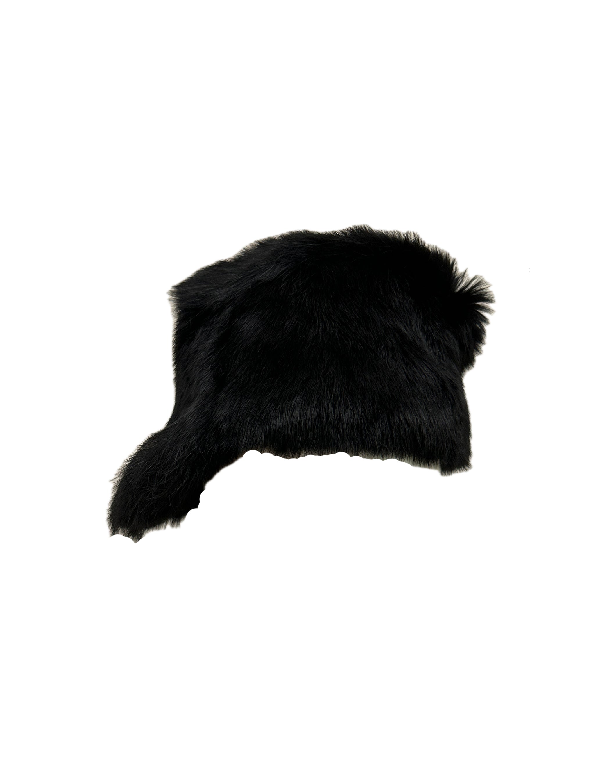 Black Fur Cap XS
