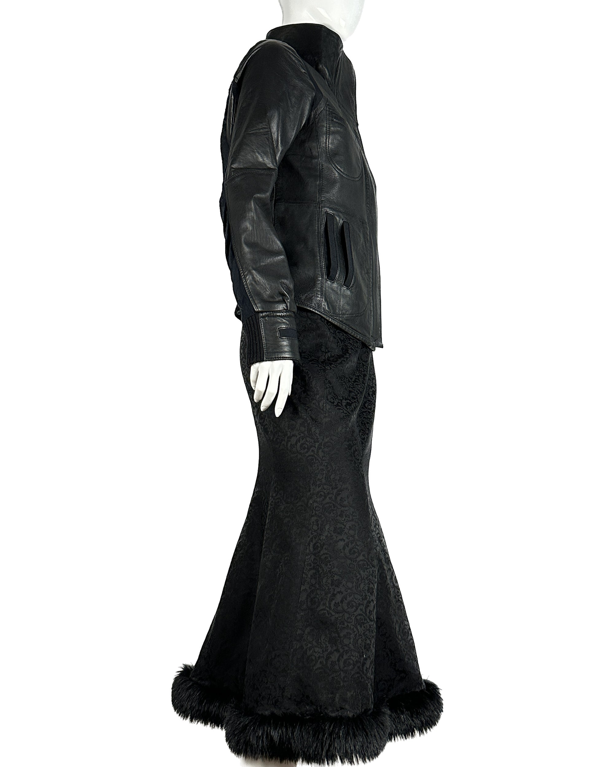 ATSURO TAYAMA Faux Fur Skirt XS