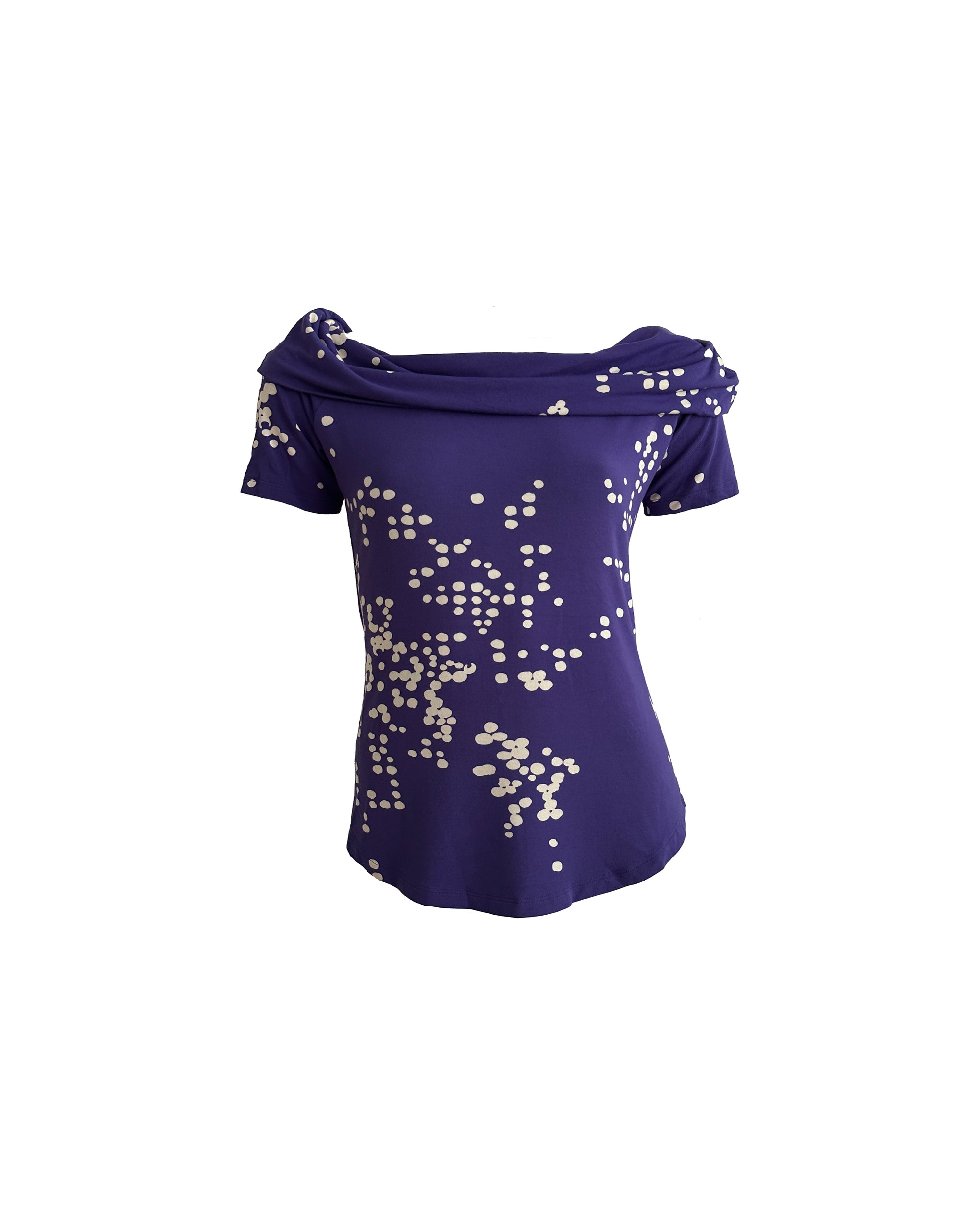 Celeste Purple Drape Ensemble