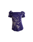 Celeste Purple Drape Ensemble