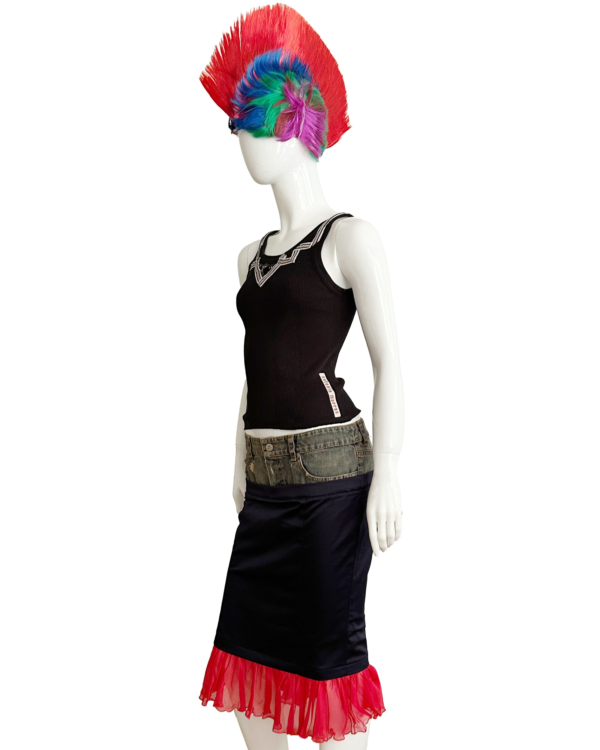 Hybrid Punk Ruffle Skirt
