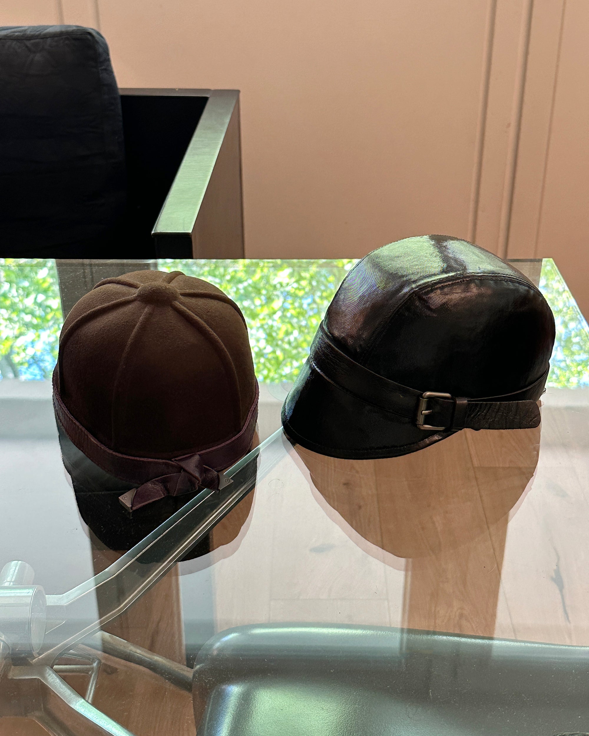 Italian Leather Riding Cap