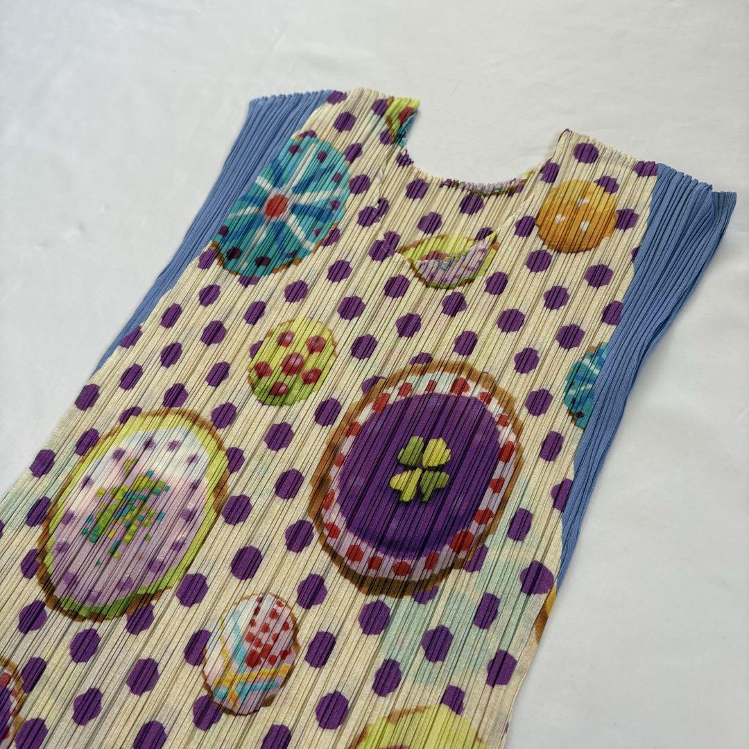 ISSEY MIYAKE Pleats Please Color Top