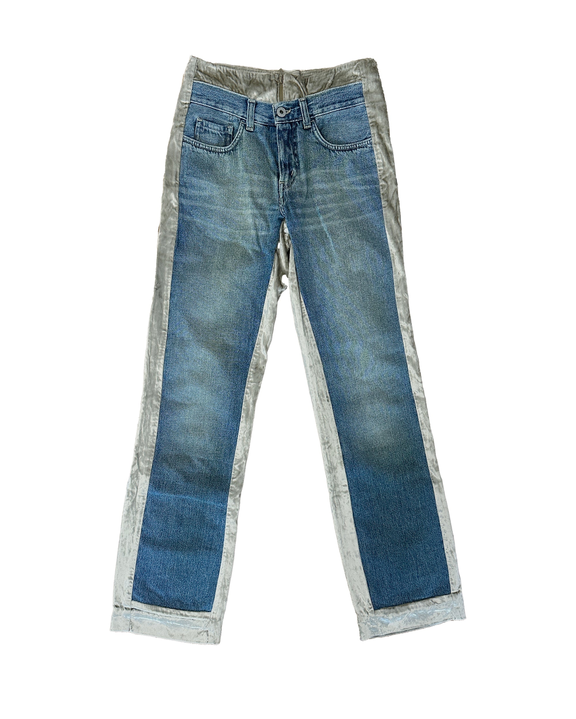 Illusion Denim and Velvet Jeans XS/S