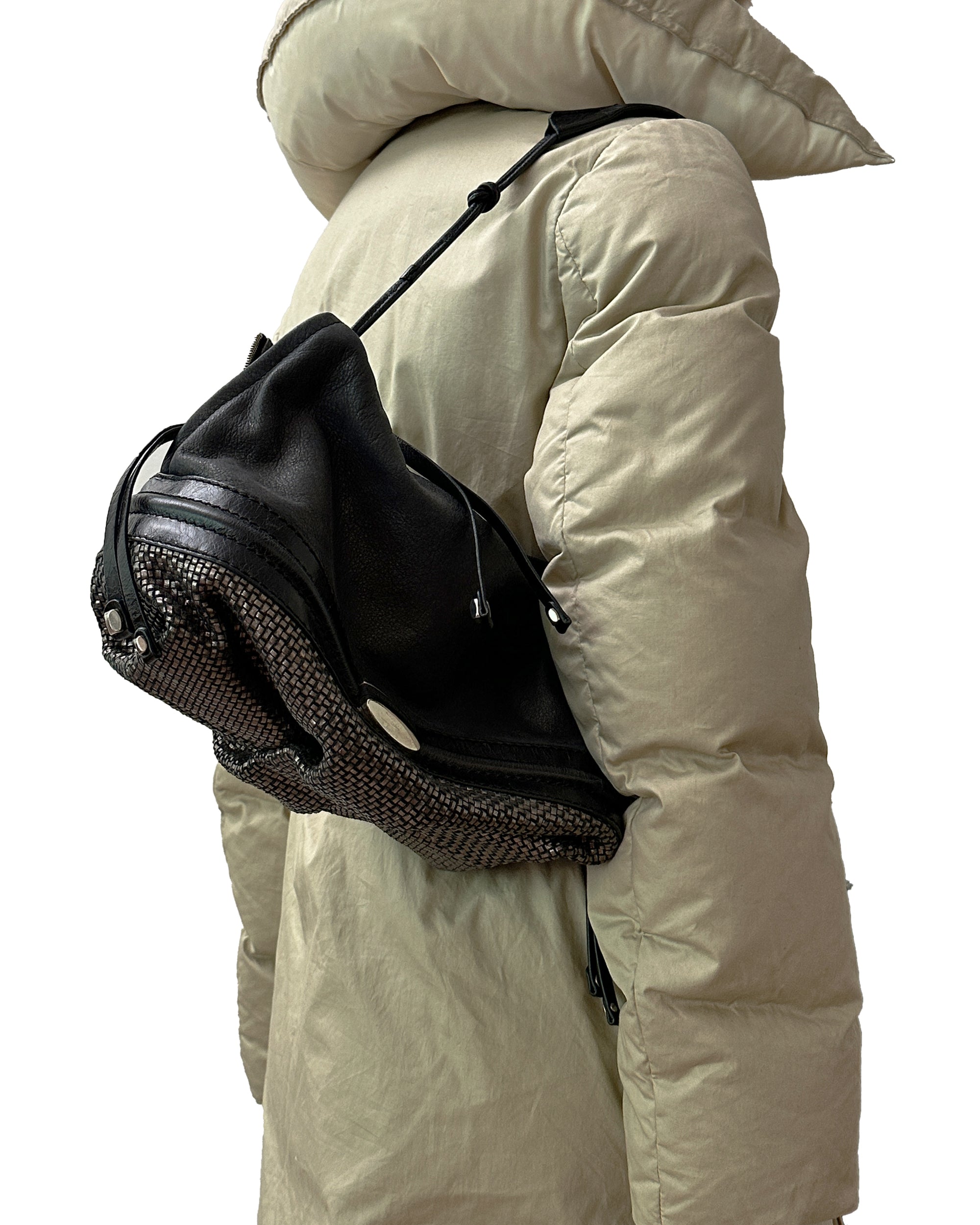 Structured Slouch Shoulder Bag