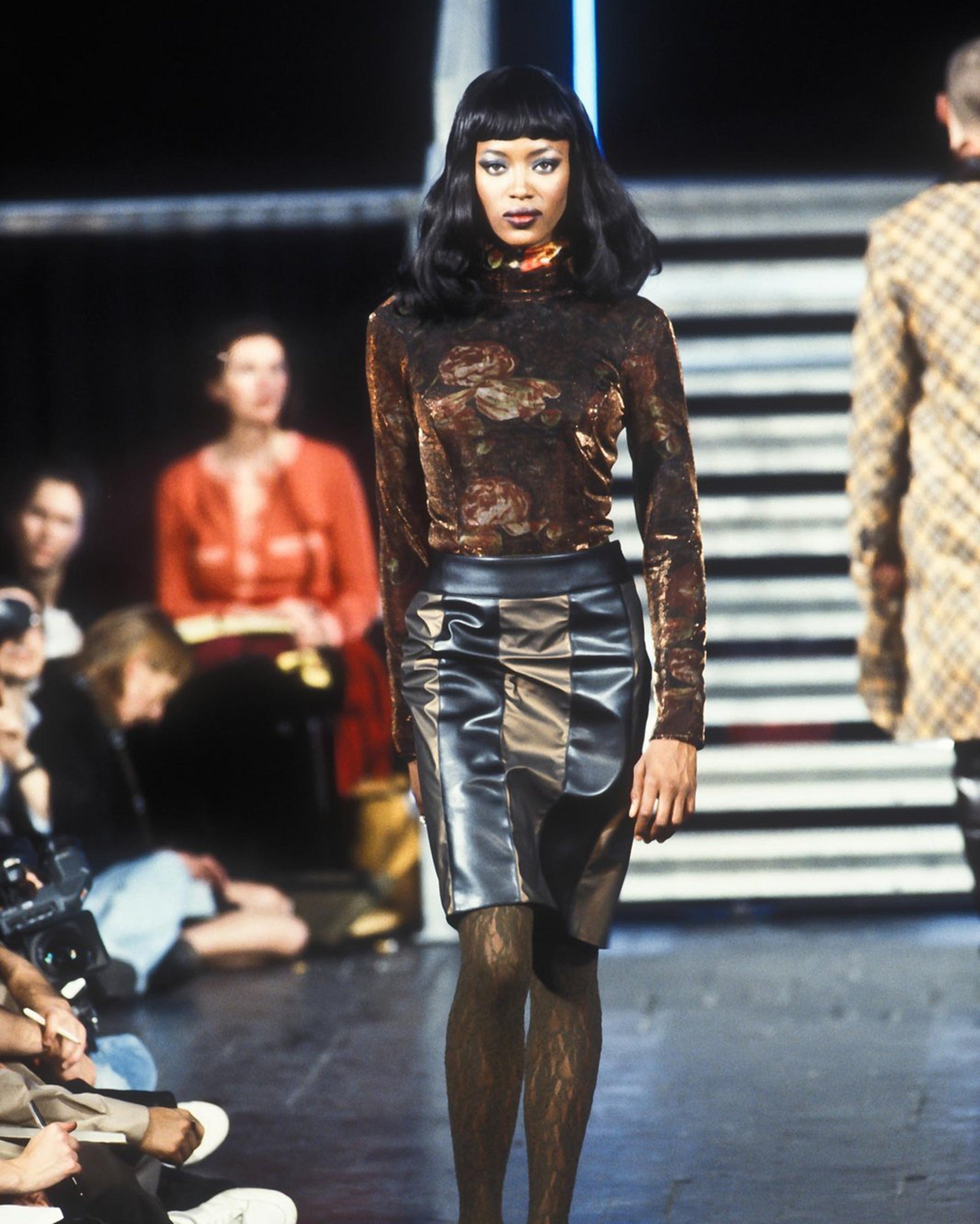 JEAN COLONNA FW1996 Velour Longsleeve S