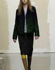 PRADA AW2007 Silk Lizard Skirt S