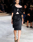 PRADA SS2009 Black Pencil Skirt S