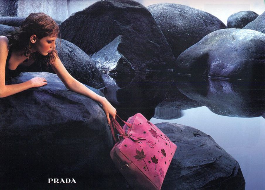 PRADA FW 1999 Pink Suede Travel Bag