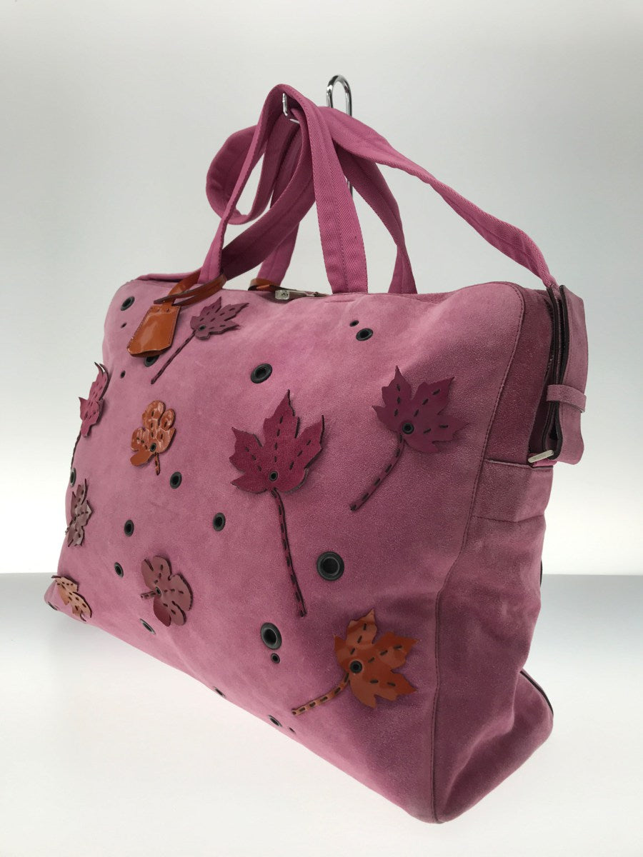 PRADA FW 1999 Pink Suede Travel Bag