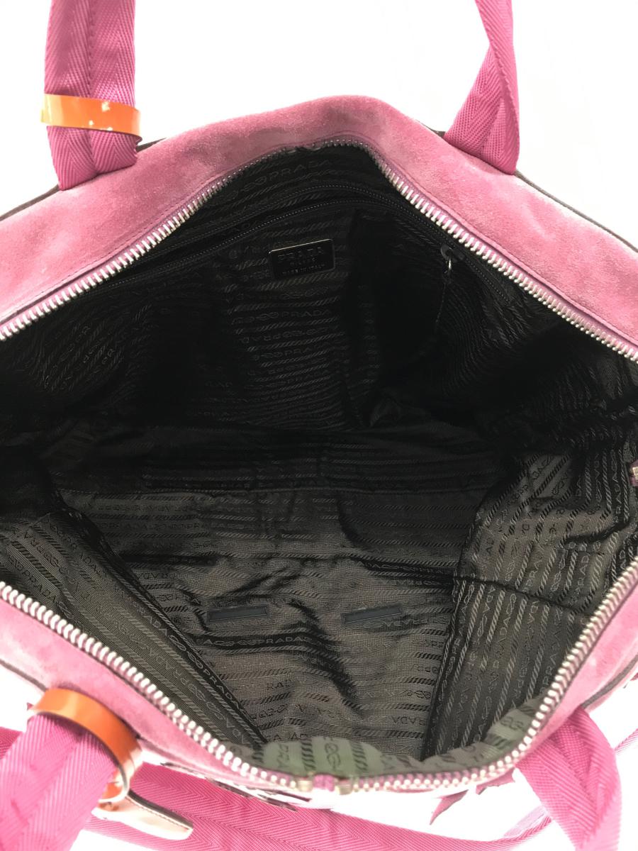 PRADA FW 1999 Pink Suede Travel Bag