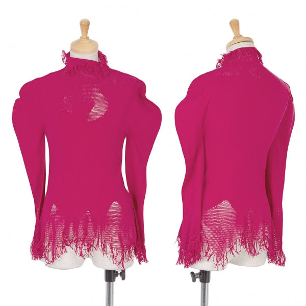 ISSEY MIYAKE A-POC Pink Flared Longsleeve S
