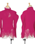ISSEY MIYAKE A-POC Pink Flared Longsleeve S