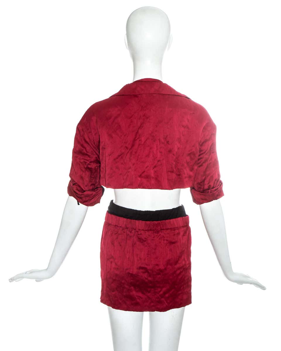 PRADA SS 2009 Carmine Mini Skirt S