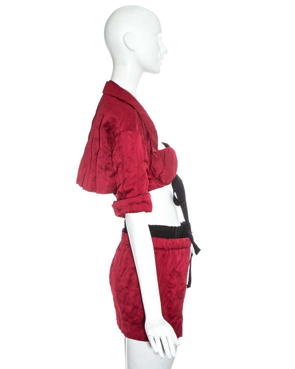 PRADA SS 2009 Carmine Mini Skirt S