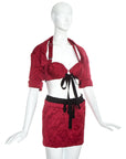 PRADA SS 2009 Carmine Mini Skirt S