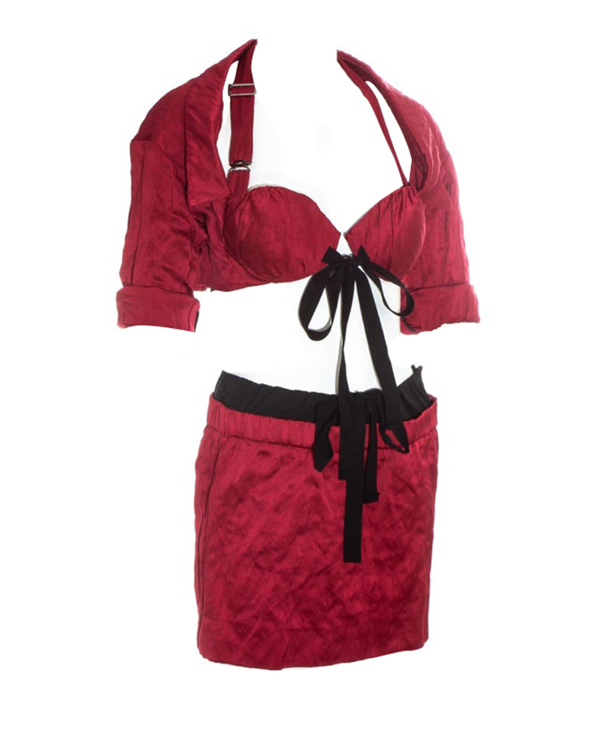 PRADA SS 2009 Carmine Mini Skirt S