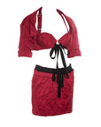 PRADA SS 2009 Carmine Mini Skirt S