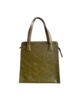 ROMEO GIGLI Leather & Silk Handbag