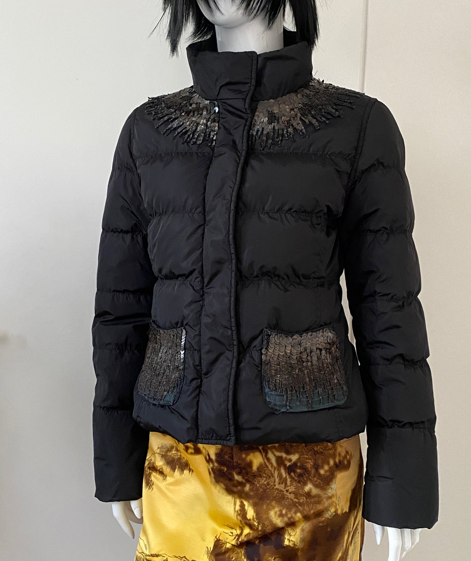 PRADA Sequin Down Jacket S