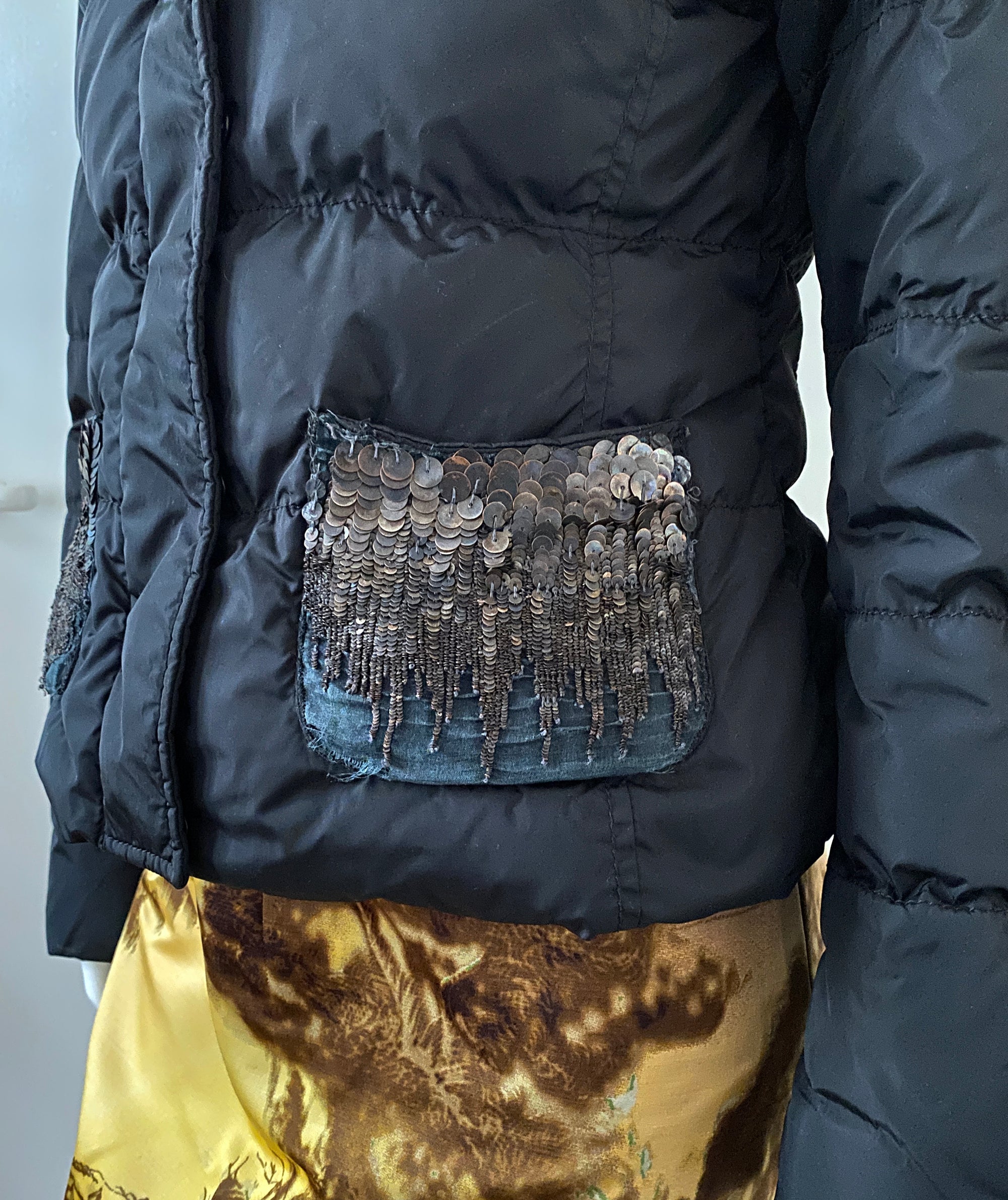 PRADA Sequin Down Jacket S