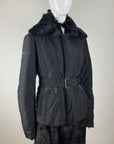 SONIA FORTUNA Rabbit Fur Puffer Jacket M