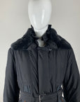 SONIA FORTUNA Rabbit Fur Puffer Jacket M