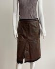 PRADA FW 1999 Leather Nylon Skirt S
