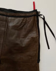 PRADA FW 1999 Leather Nylon Skirt S