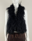 5351 POUR LES FEMMES Fur Corset Vest