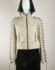 CHRISTIAN LACROIX Beige Denim Jacket M