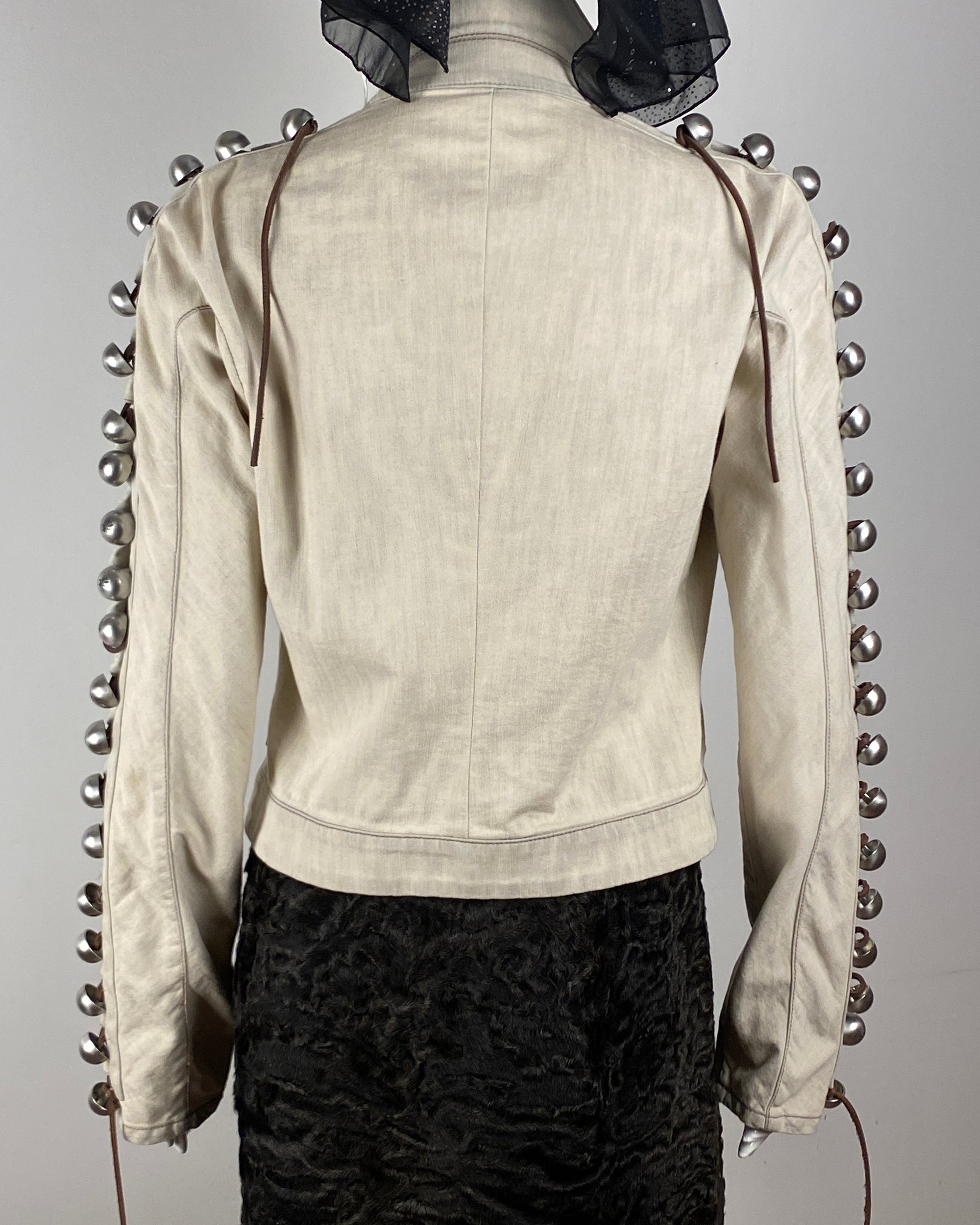 CHRISTIAN LACROIX Beige Denim Jacket M